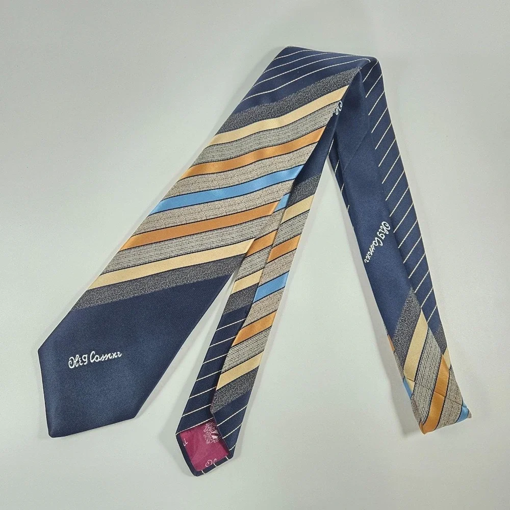 3 Vintage Ties Lot Oleg Cassini 55